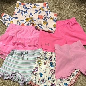 Colorful Girls' Shorts Set